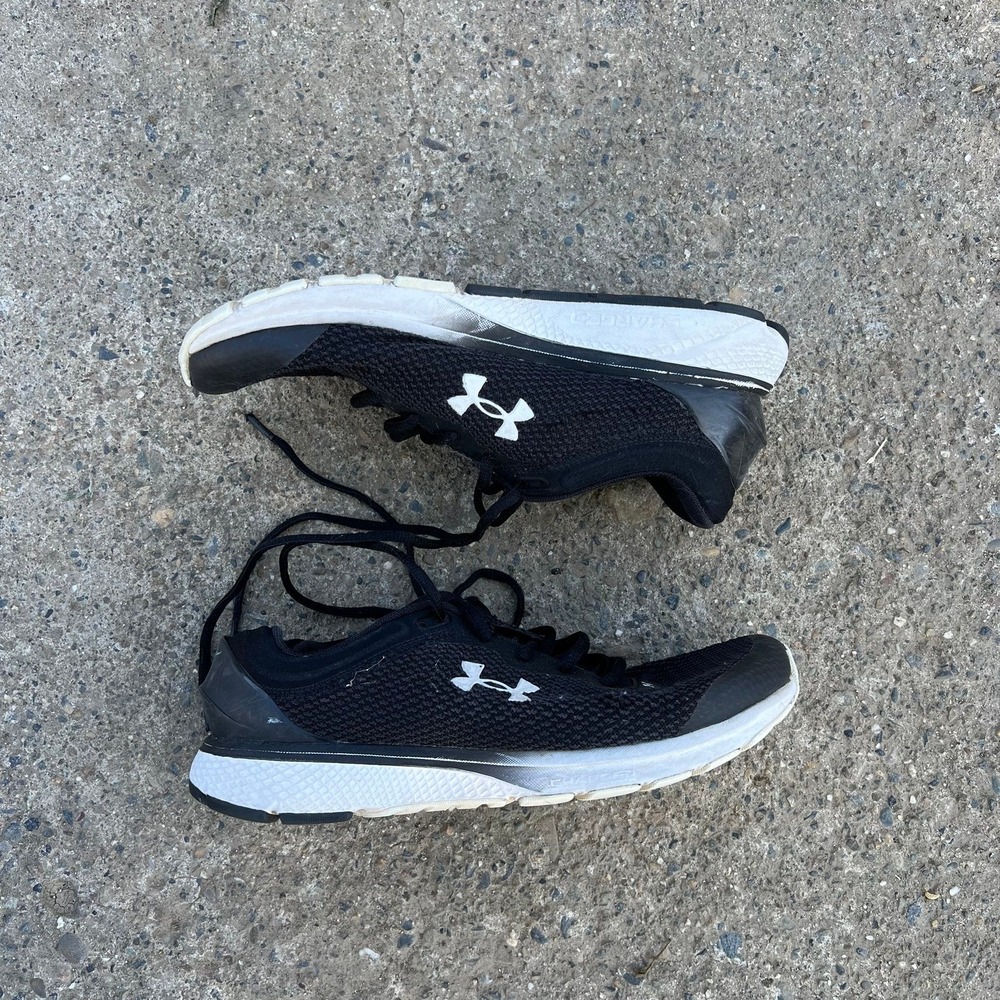 Under Armour Charged Escape 3 Running Shoes Black White 3024914-001 Womens 9